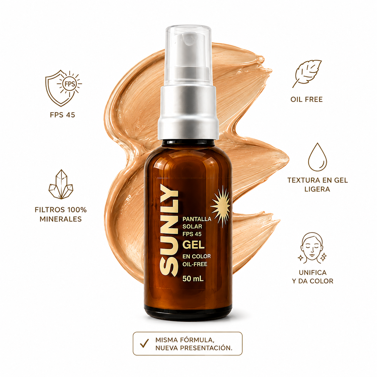 PROTECTOR CON COLOR FPS 45 LIBRE DE ACEITES