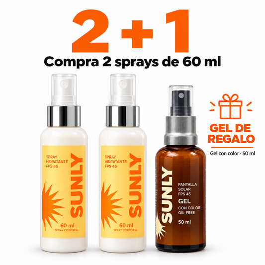 Dos Sprays FPS 45 + Protector con color de regalo 🎁